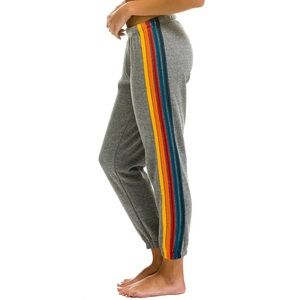 Aviator Nation Heather Grey 5 Stripe Sweatpants - Size S
